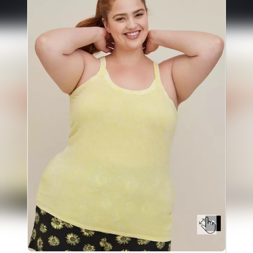NWT LoveSick Tank - Mineral Wash Yellow